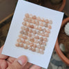 1 Card Of Natural Moonstone Faceted | Shape: Trillion | Size:7-8mm