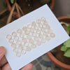 1 Card Of Natural Rose Quartz Faceted | Shape: Fancy | Size:8-9mm