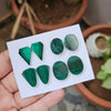 1 Card Of Natural Malachite Cabochon| Shape: Mix| Size:17-20mm - The LabradoriteKing