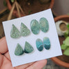 1 Card Of Natural Mass Agate Cabochon| Shape: Oval & Pear | Size:20-25mm