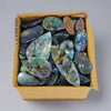 500 Gram Box of Spectrolite Cabochons | 35-45 Pcs