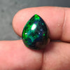 Natural Ethiopian Black Smoked Opal Cabochon| Teardrop Shape | Size: 16x13mm | 8.3 Cts