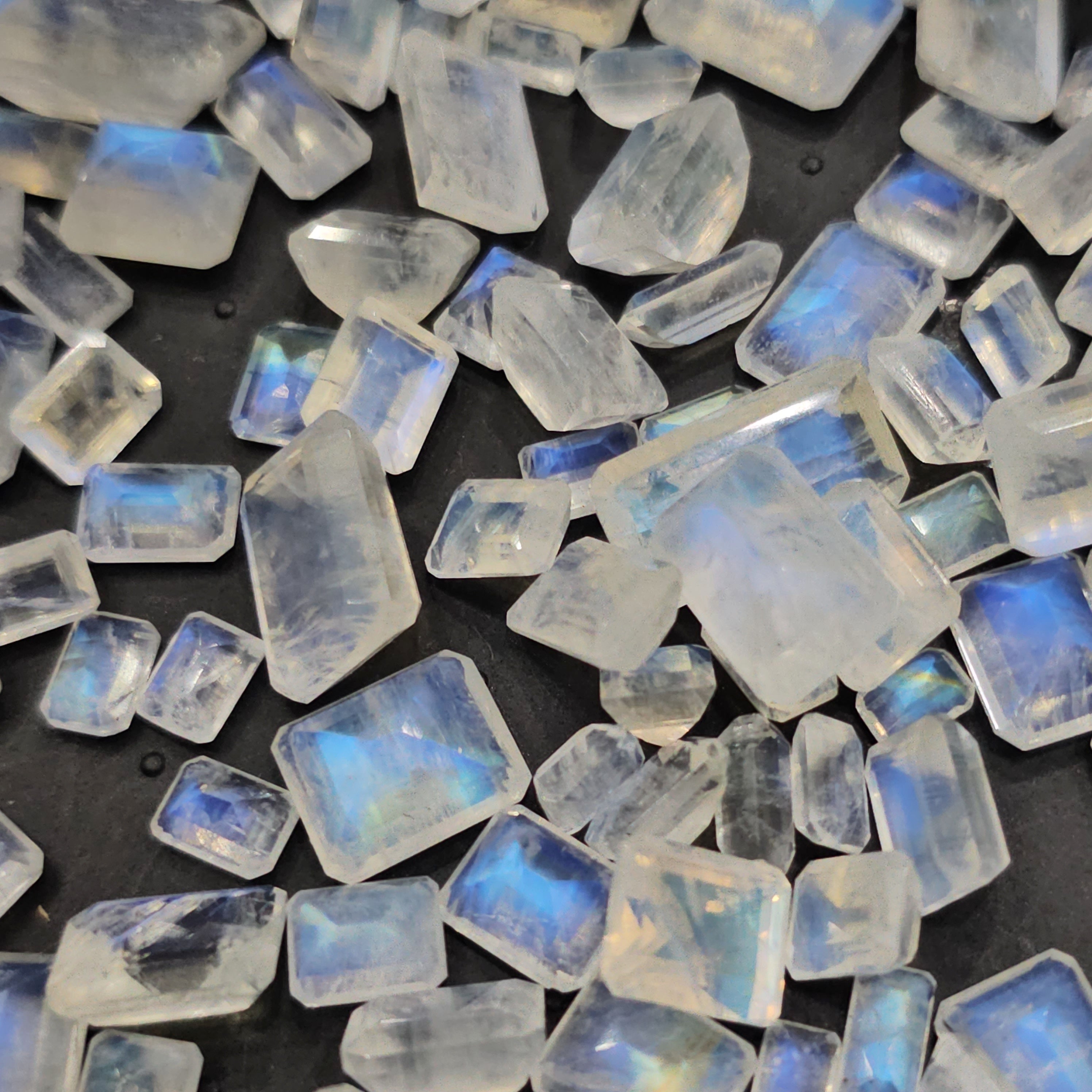 10 Pcs Faceted Moonstone Octagon | 8mm to 12mm sizes - The LabradoriteKing