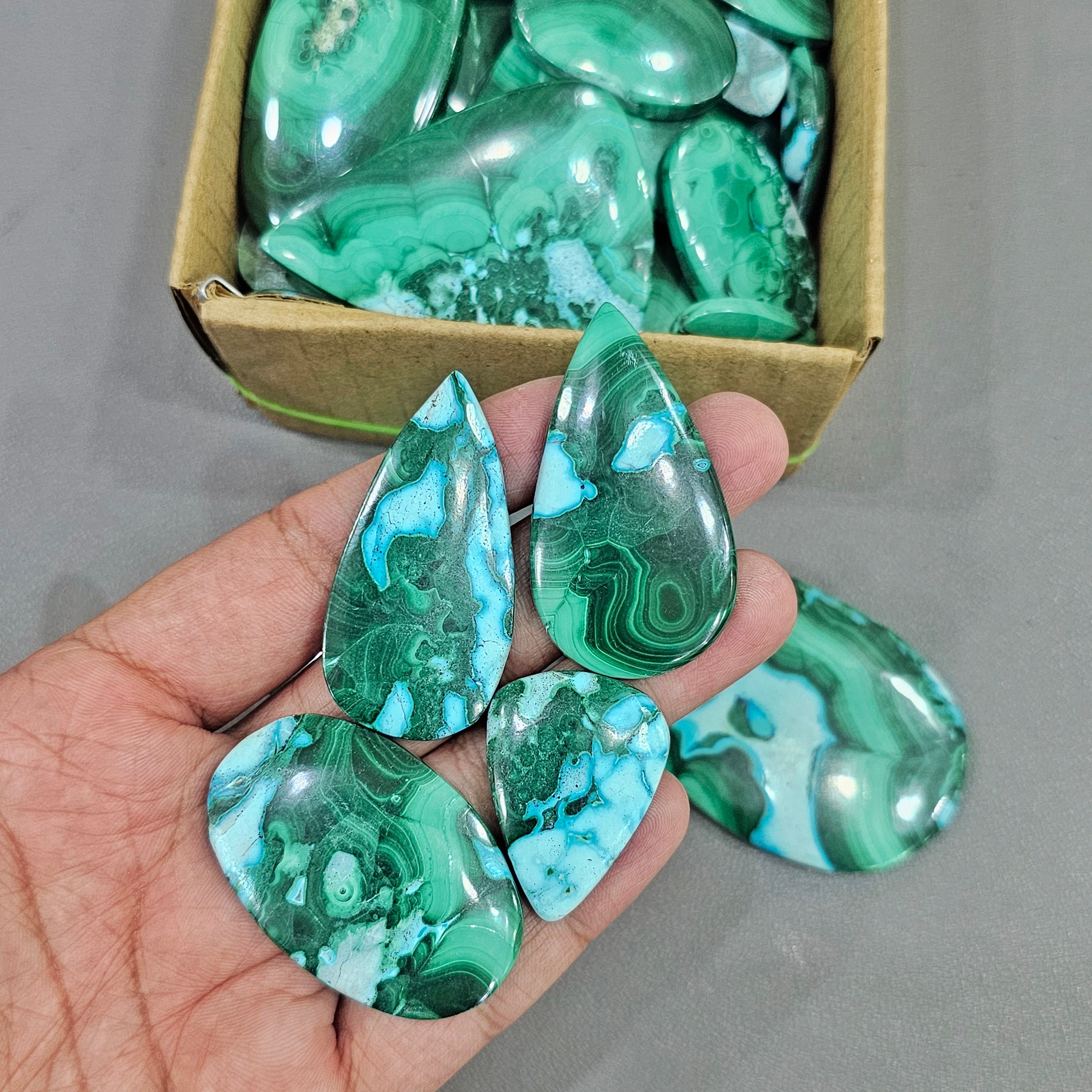 100% Natural Malachite Chrysocolla store Gemstone, Quality Natural Chrysocolla Malachite Cabochon,Chrysocolla Malachite Loose Stone 138 Cts. 2821