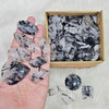 250 Gram/500 Gram of Black Rutile Quartz Cabochon | 1" to 2" Inches | 40-60Pcs