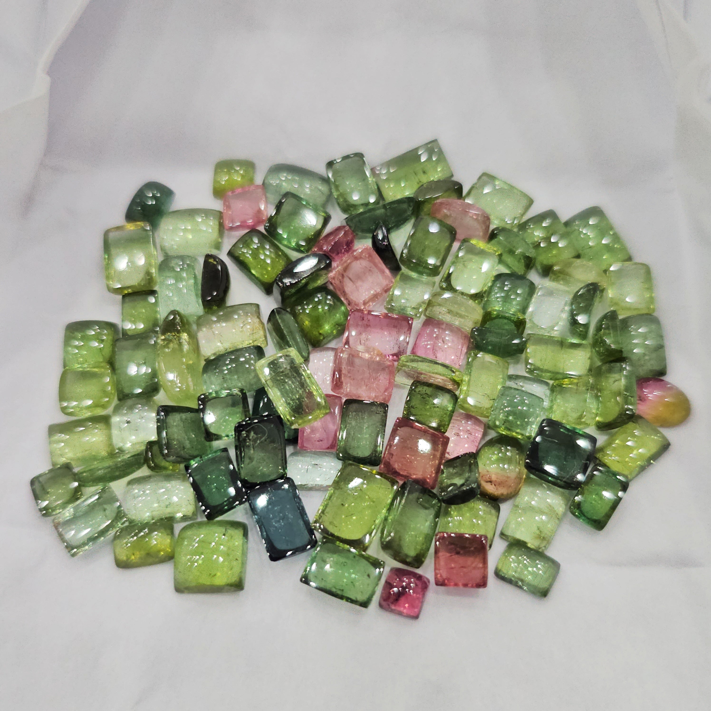 10 Pcs Rectangle Tourmaline | 7-9mm - The LabradoriteKing