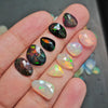 10 Pcs Opal Rosecut Black and White | 9-10mm Sizes | 30% OFF