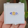 3 Pcs Of Natural Tanzanite & Citrine Faceted | Shape: Mix| Size:6-8mm