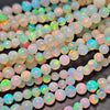 1 String of Pink fire Opal sphere Beads | 17" Inches balls - The LabradoriteKing