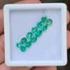 12 Pcs Natural Zambian Emerald Faceted Pear , Oval & Round Shape | 4-6mm - The LabradoriteKing