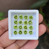 16 Pcs Natural Peridot | Round Shape| 6mm|14.3 Cts - The LabradoriteKing