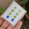 8 Pcs Natural kyanite And Peridot |Oval Shape| 6-8mm|9.2 Cts - The LabradoriteKing