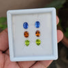 4 Pcs Natural Peridot, kyanite And Garnet  |Oval & Pear Shape| 8x6mm|8.1 Cts - The LabradoriteKing