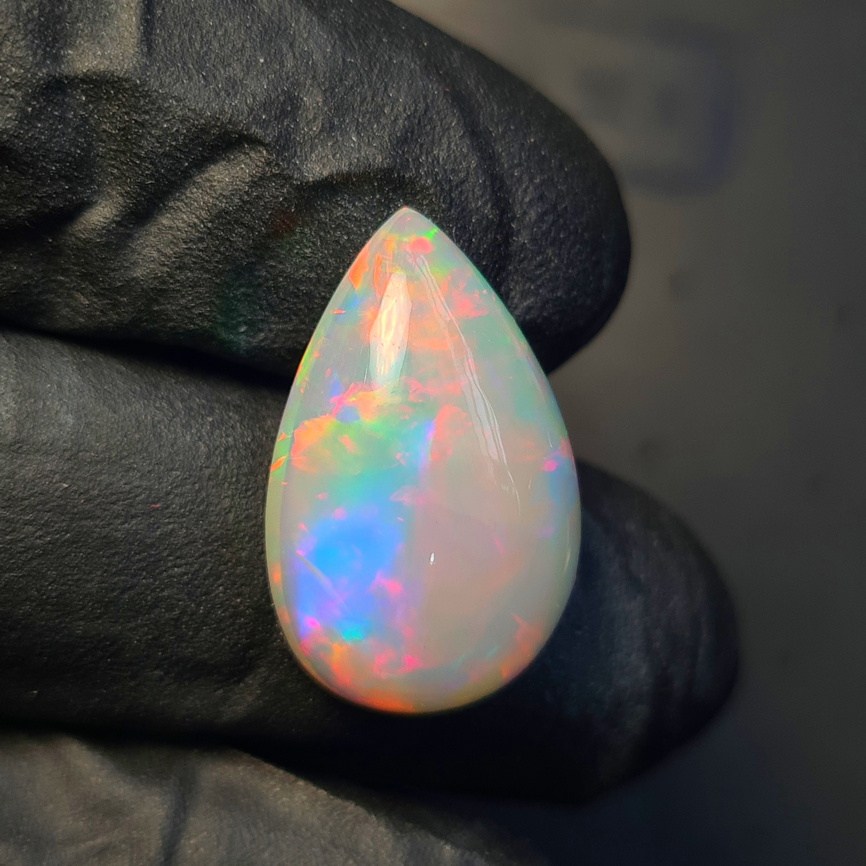 1  Pcs Of Natural Ethiopian Opal  | Pear | Size: 21x13mm