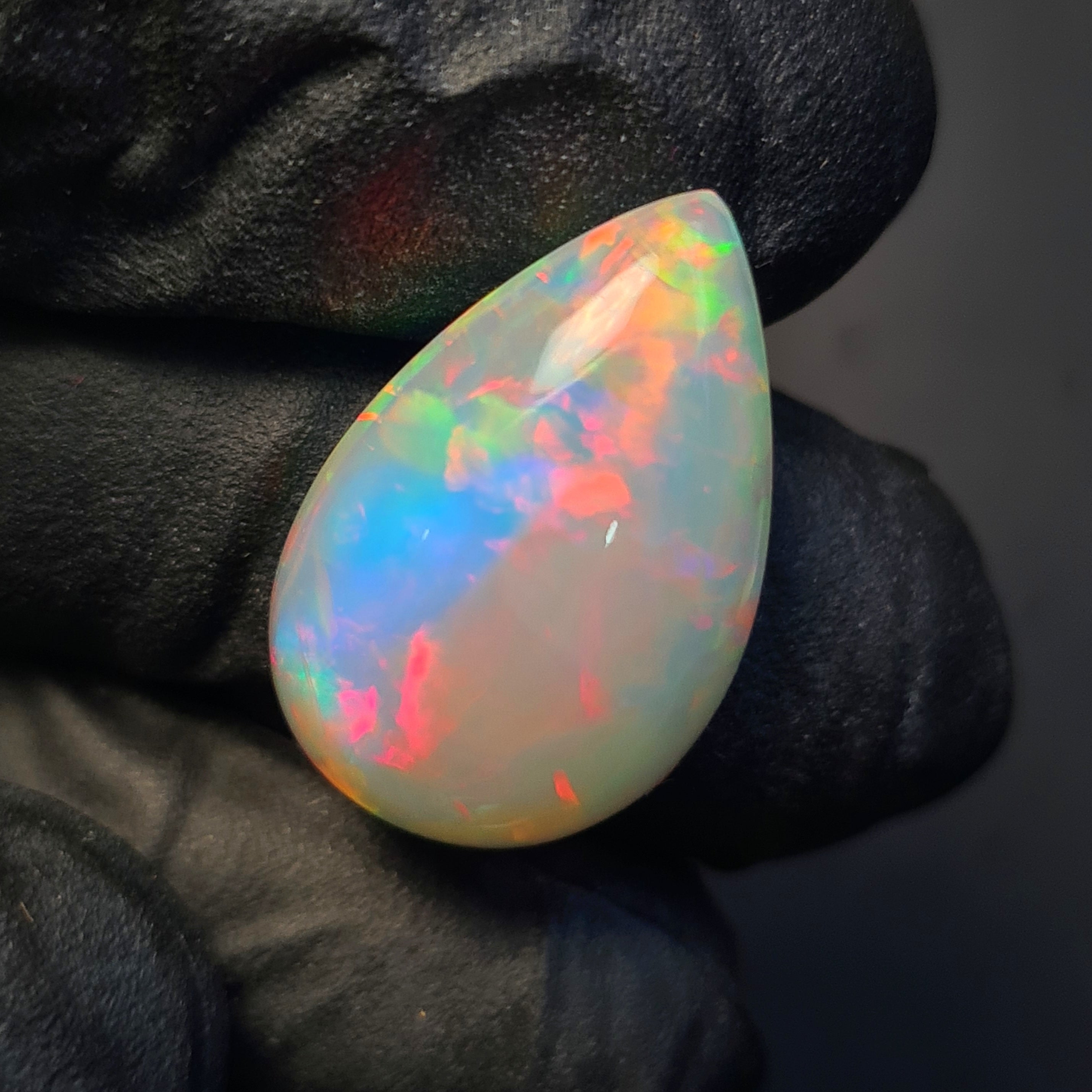 1  Pcs Of Natural Ethiopian Opal  | Pear | Size: 21x13mm