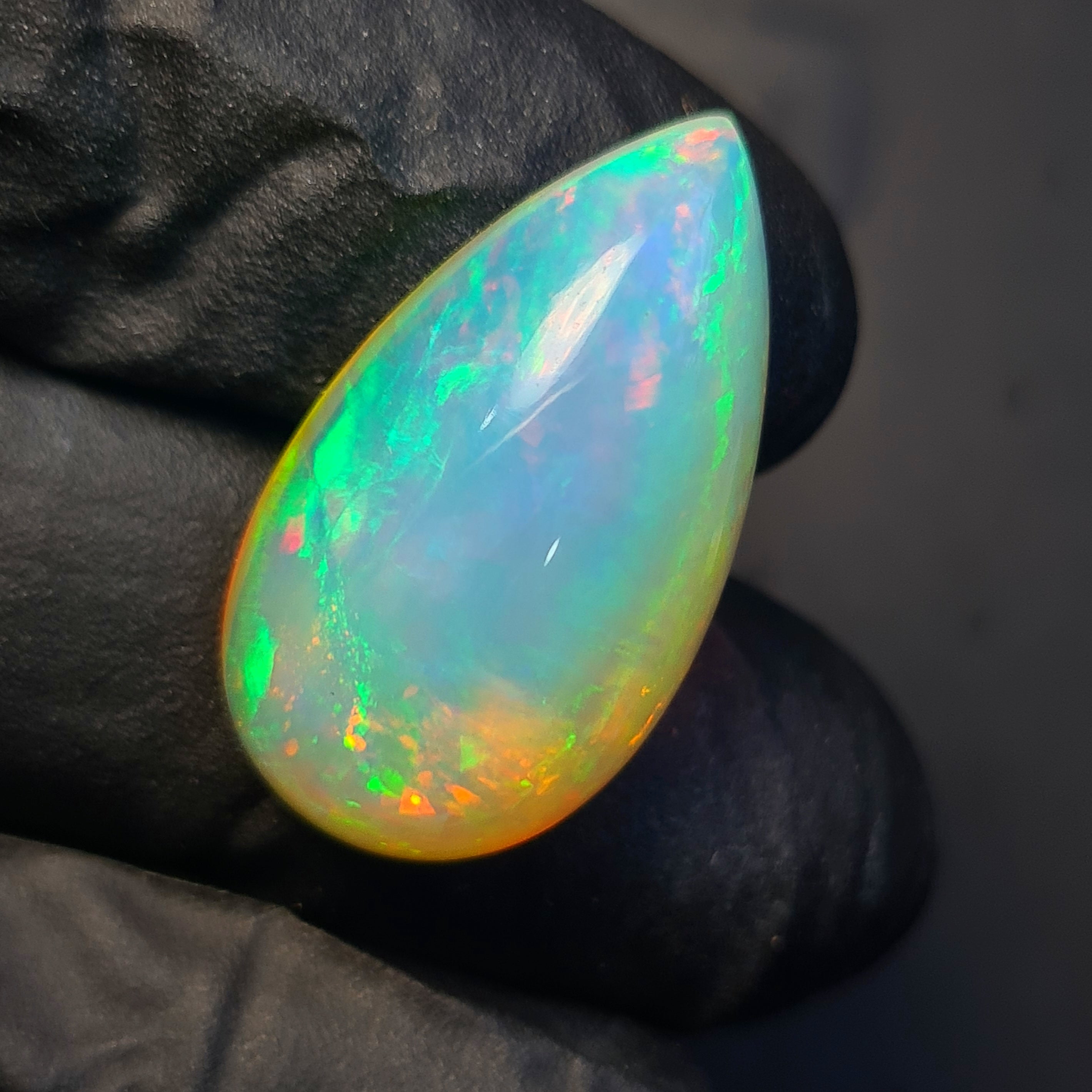 1  Pcs Of Natural Ethiopian Opal  | Pear | Size: 26x14mm