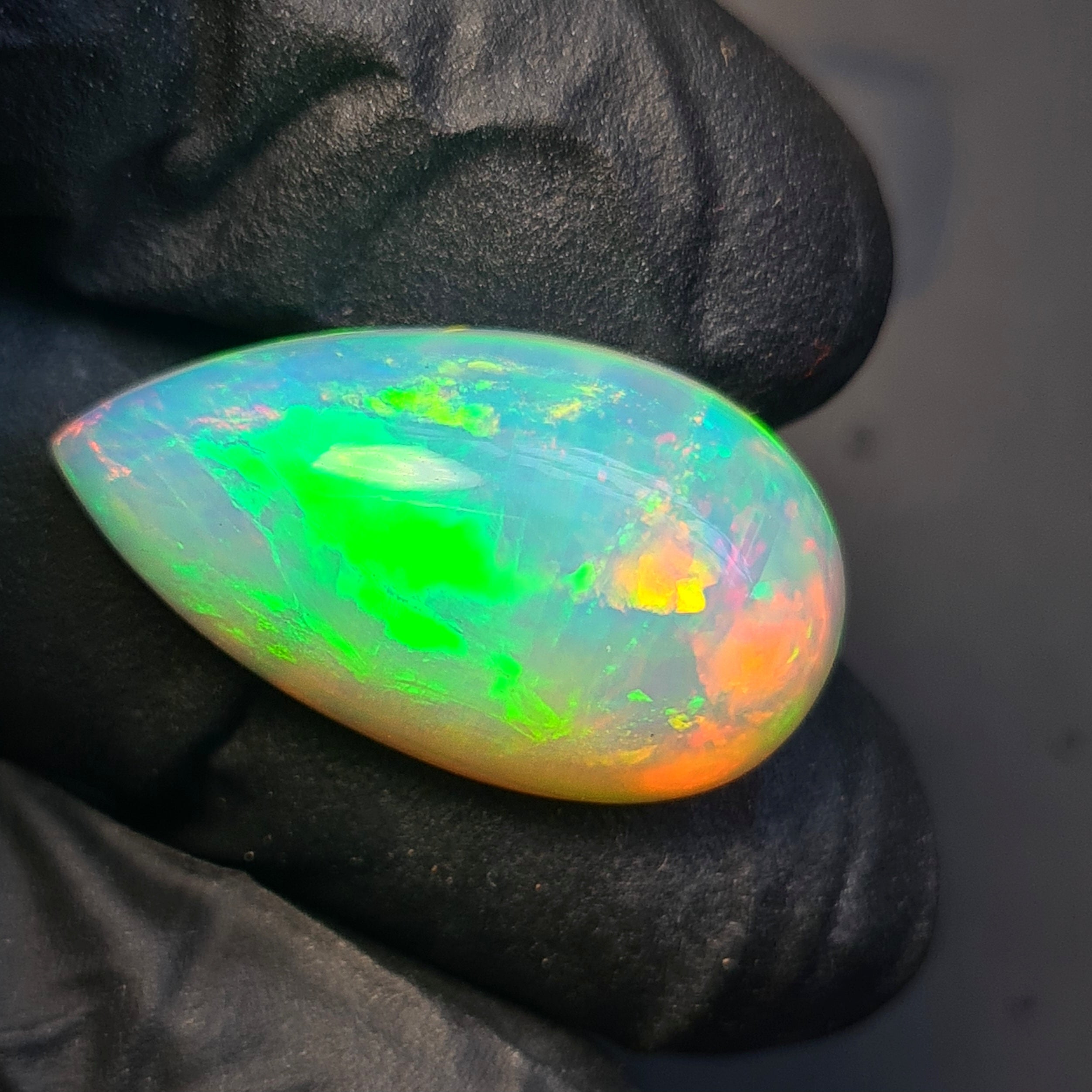 1  Pcs Of Natural Ethiopian Opal  | Pear | Size: 26x14mm