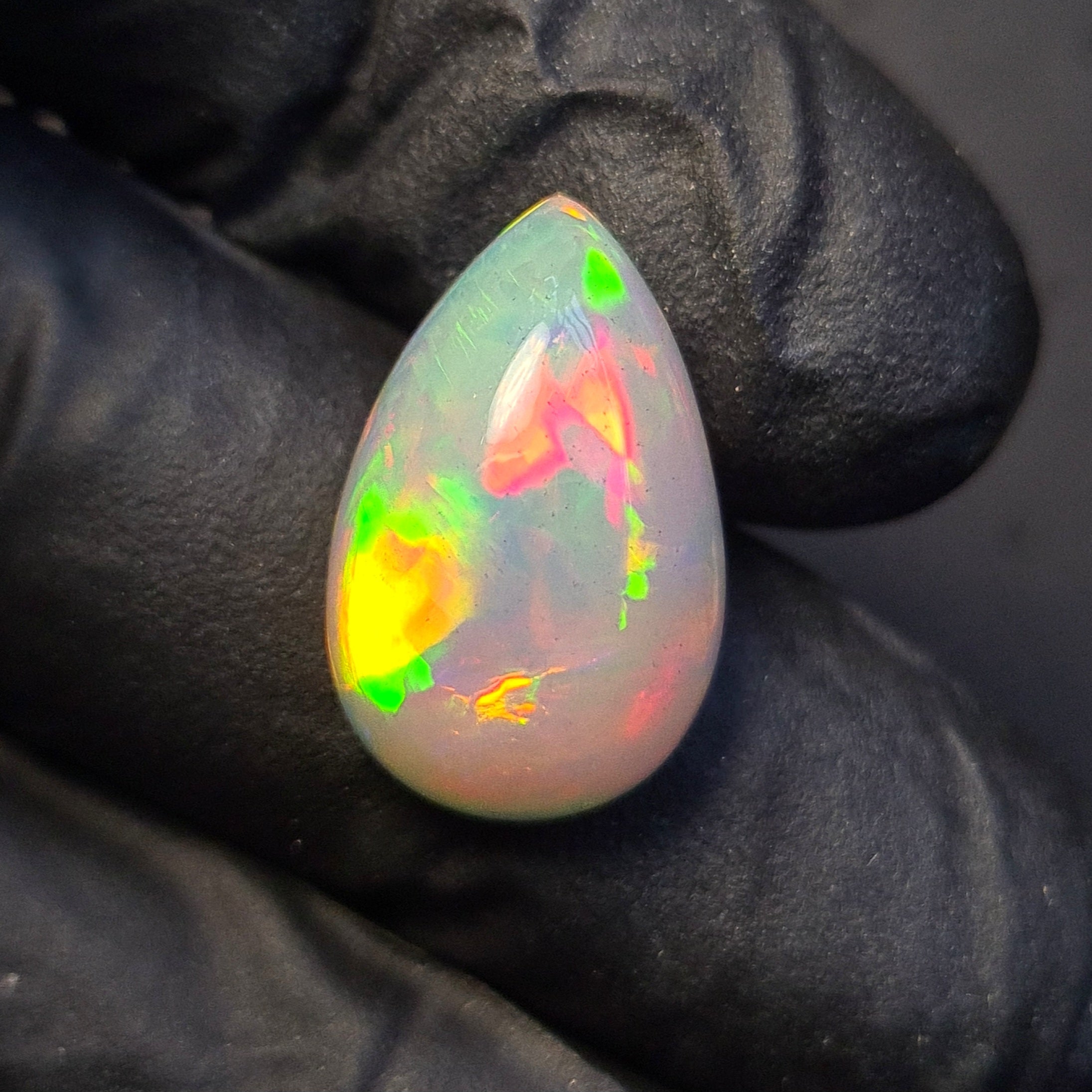 1  Pcs Of Natural Ethiopian Opal  | Pear | Size: 19x12mm