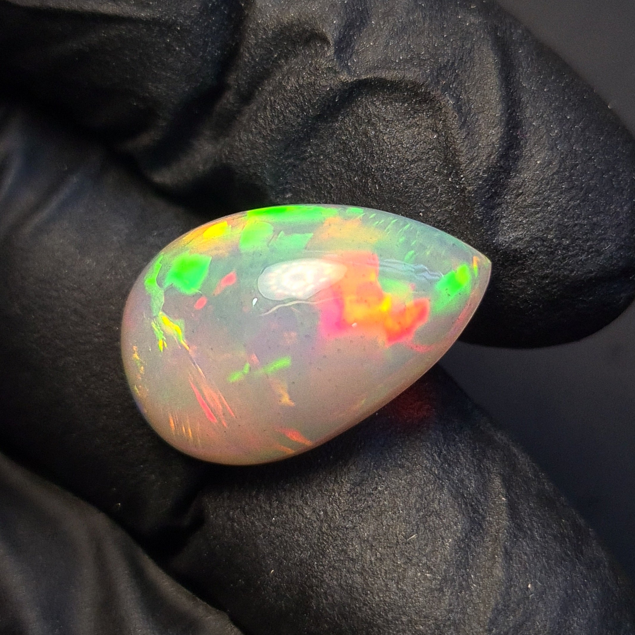 1  Pcs Of Natural Ethiopian Opal  | Pear | Size: 19x12mm