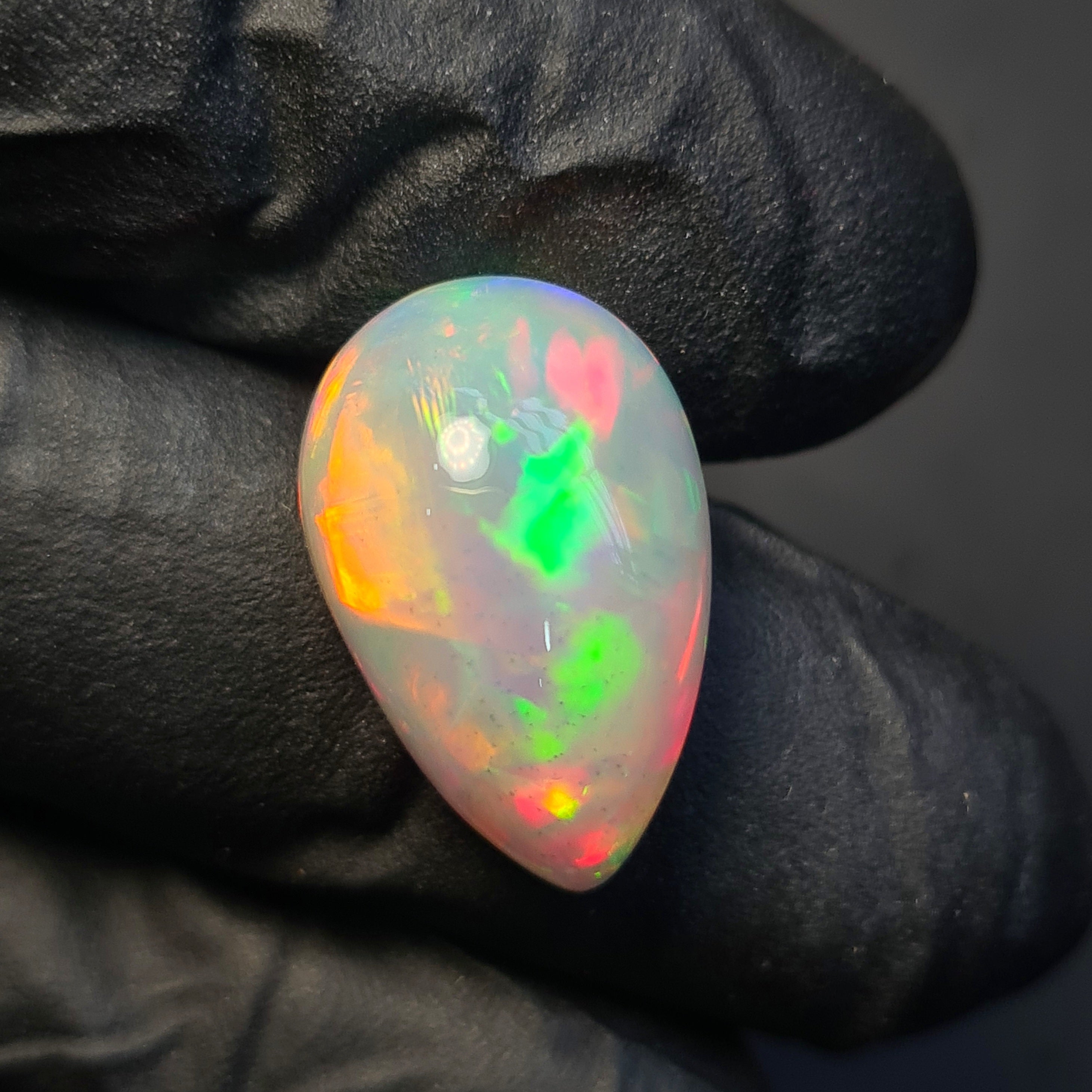 1  Pcs Of Natural Ethiopian Opal  | Pear | Size: 19x12mm