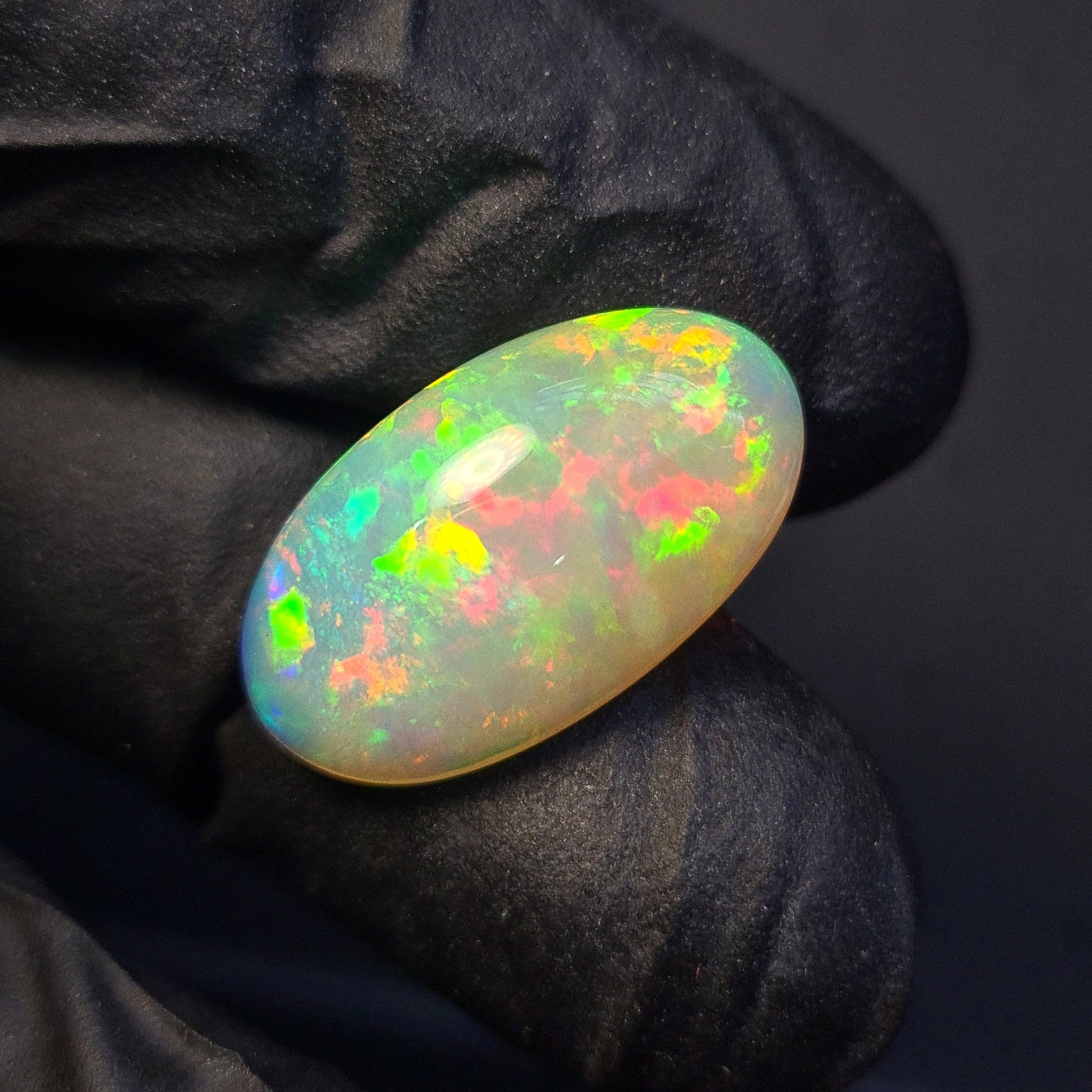 1  Pcs Of Natural Ethiopian Opal  | Oval | Size: 21x12mm