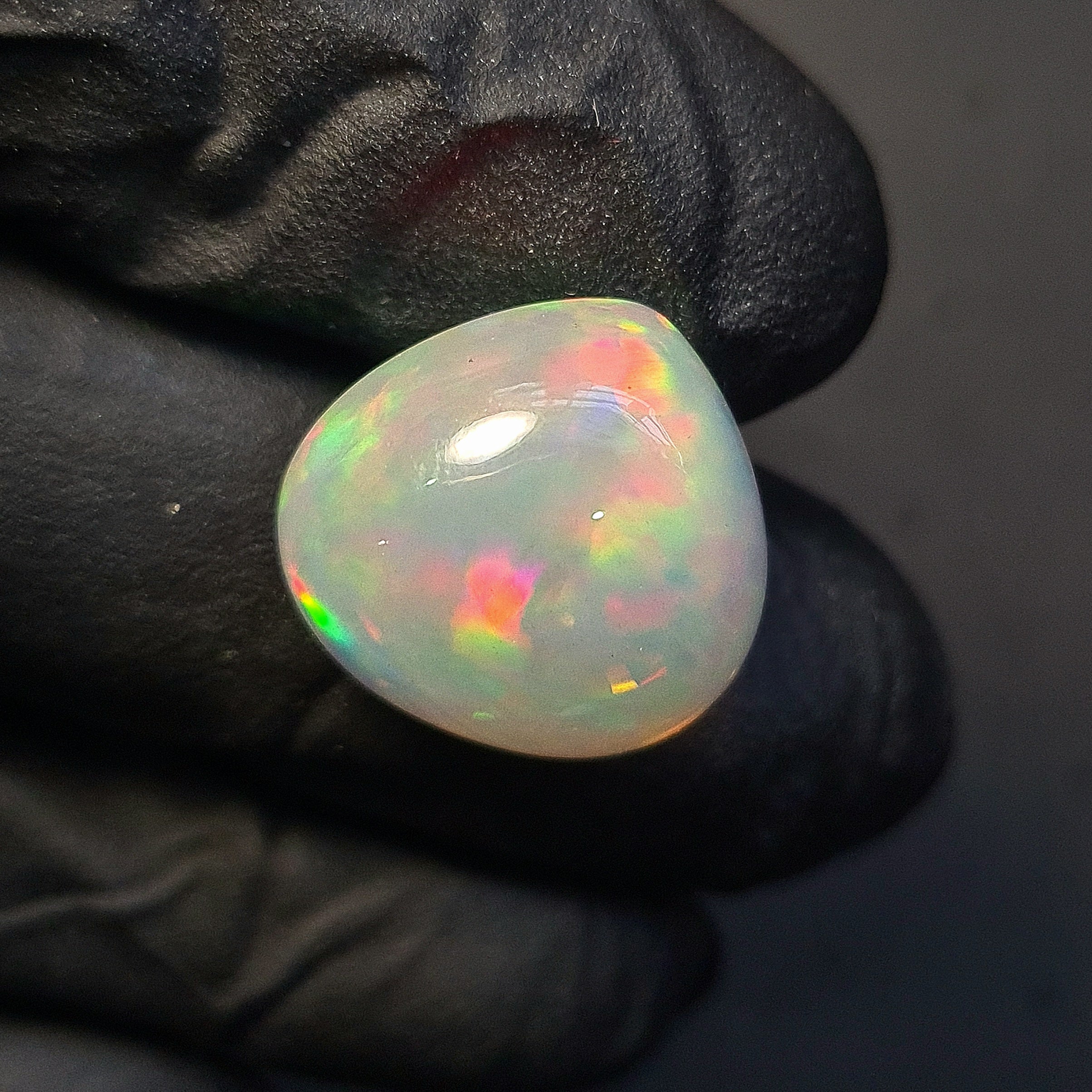 1  Pcs Of Natural Ethiopian Opal  | Teardrop | Size: 16x17mm