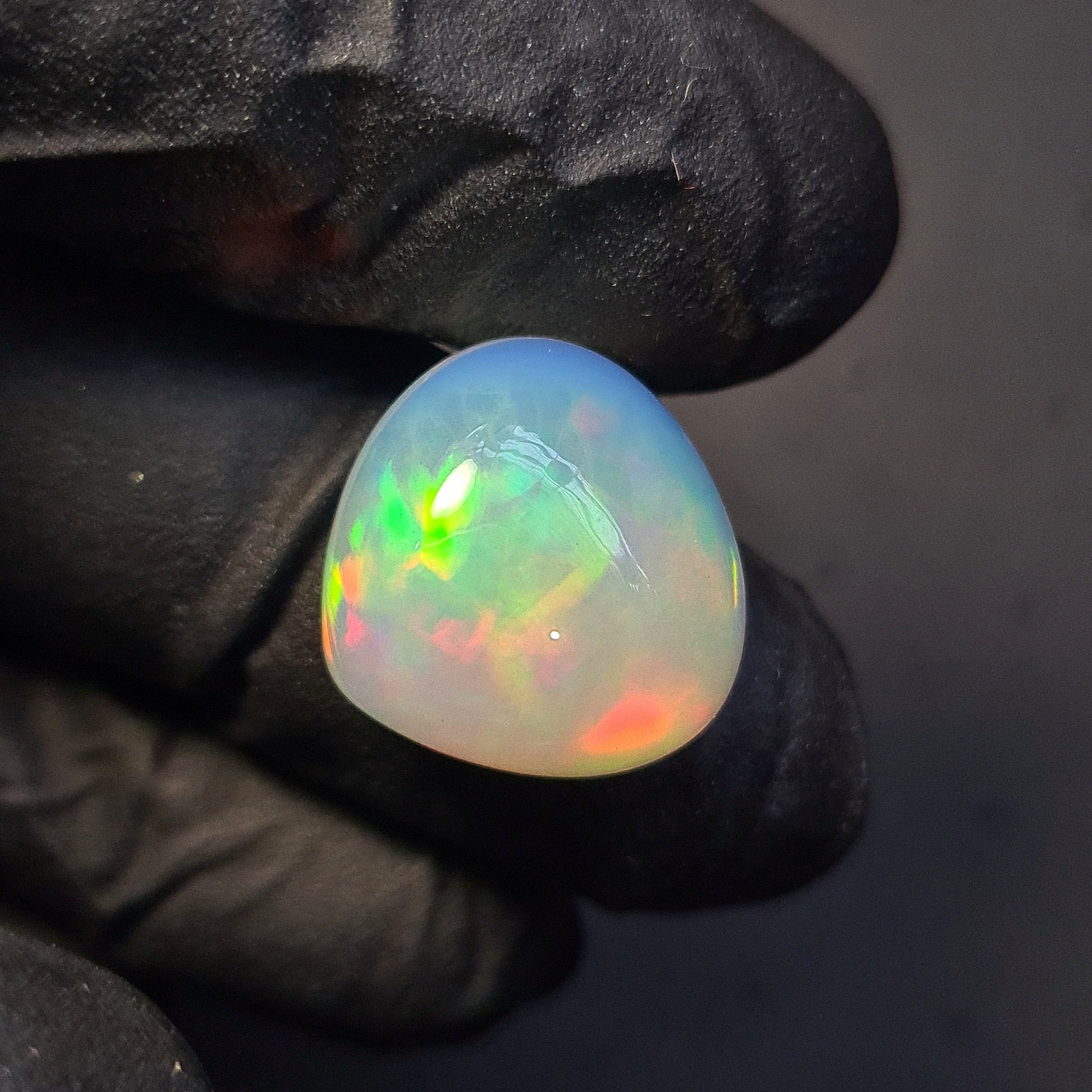 1  Pcs Of Natural Ethiopian Opal  | Teardrop | Size: 16x17mm