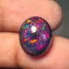 Natural Ethiopian Black Smoked Opal Cabochon| Oval| Size: 15x12mm | 8.6 Cts