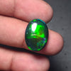 Natural Ethiopian Black Smoked Opal Cabochon| Oval| Size: 19x14mm | 6.6 Cts