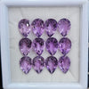 12 Pcs Of Natural Amethyst Faceted | Shape: Pear | Size: 13x9mm