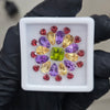 25 Pcs Of Natural Garnet, Peridot, Amethyst & Citrine Faceted | Shape: Mix| Size:4-8mm