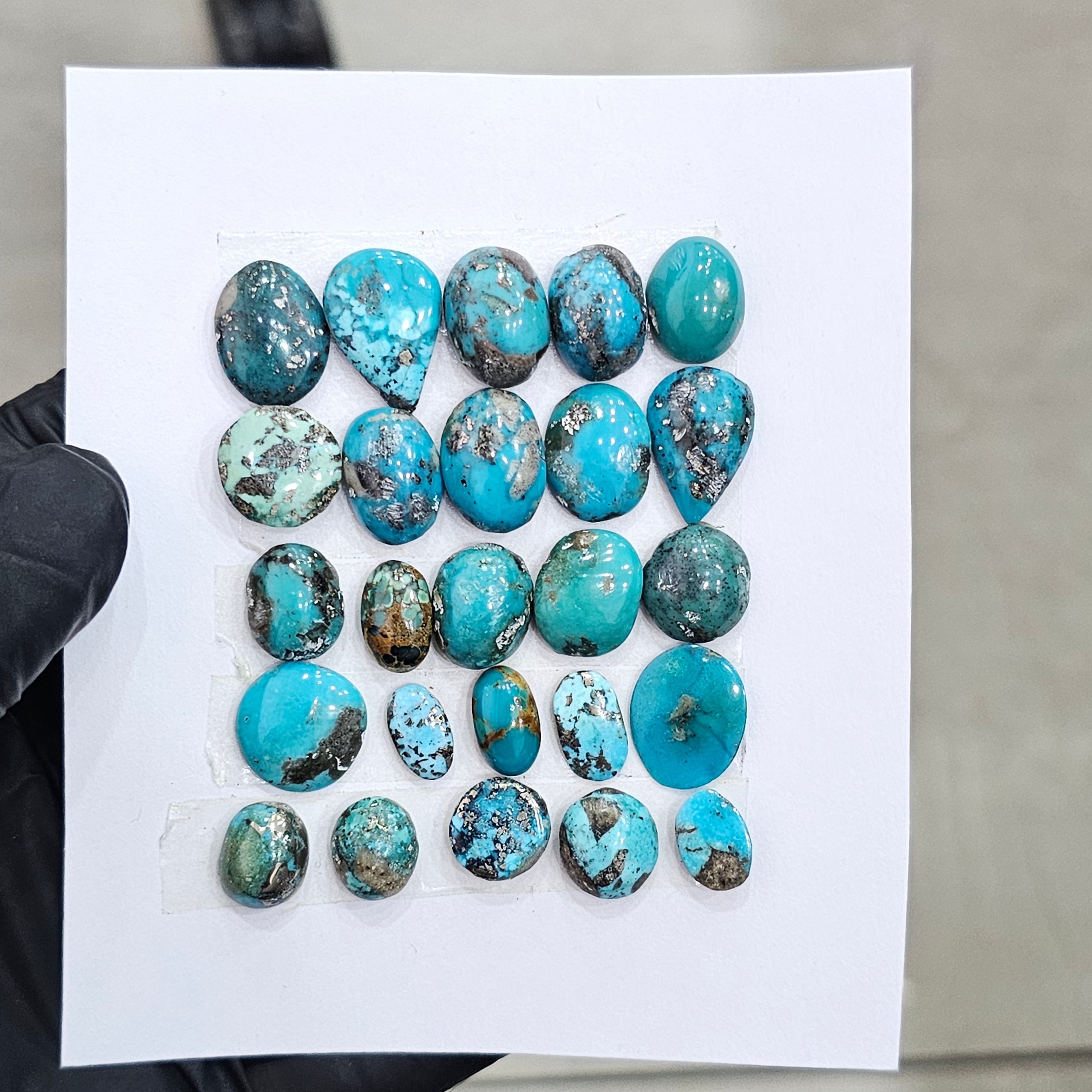 25 Pcs Of Natural Turquoise Cabochon |Mix|  Size:10-18mm