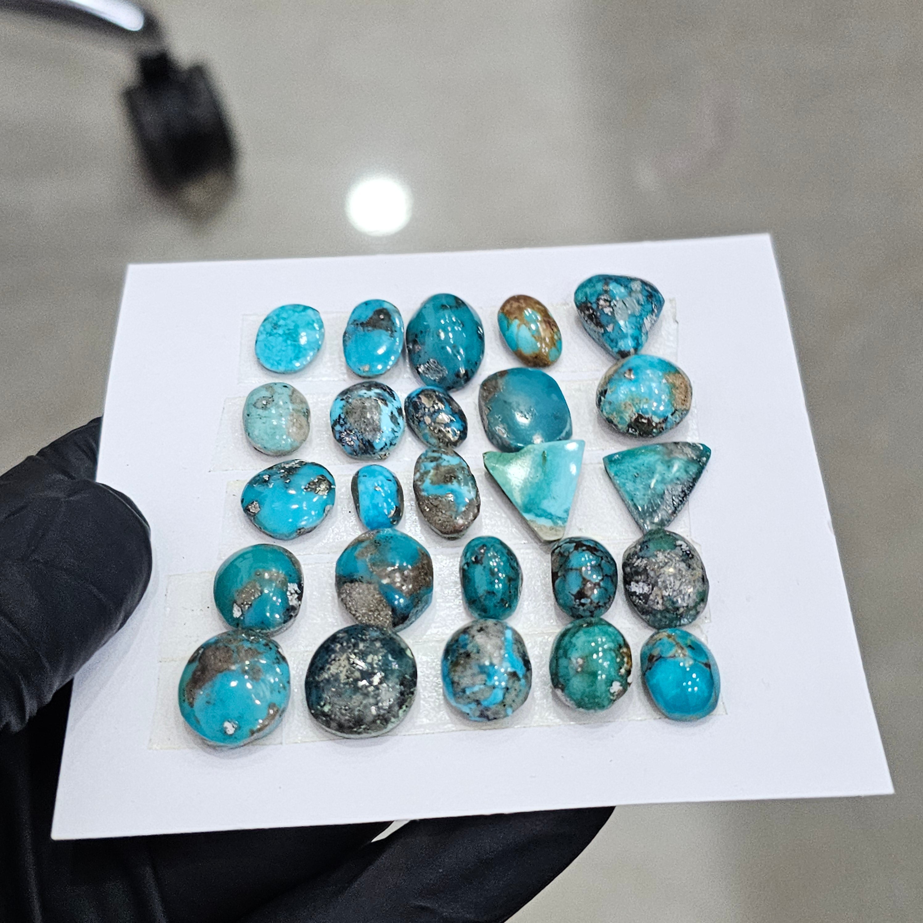 25 Pcs Of Natural Turquoise Cabochon |Mix|  Size:10-14mm