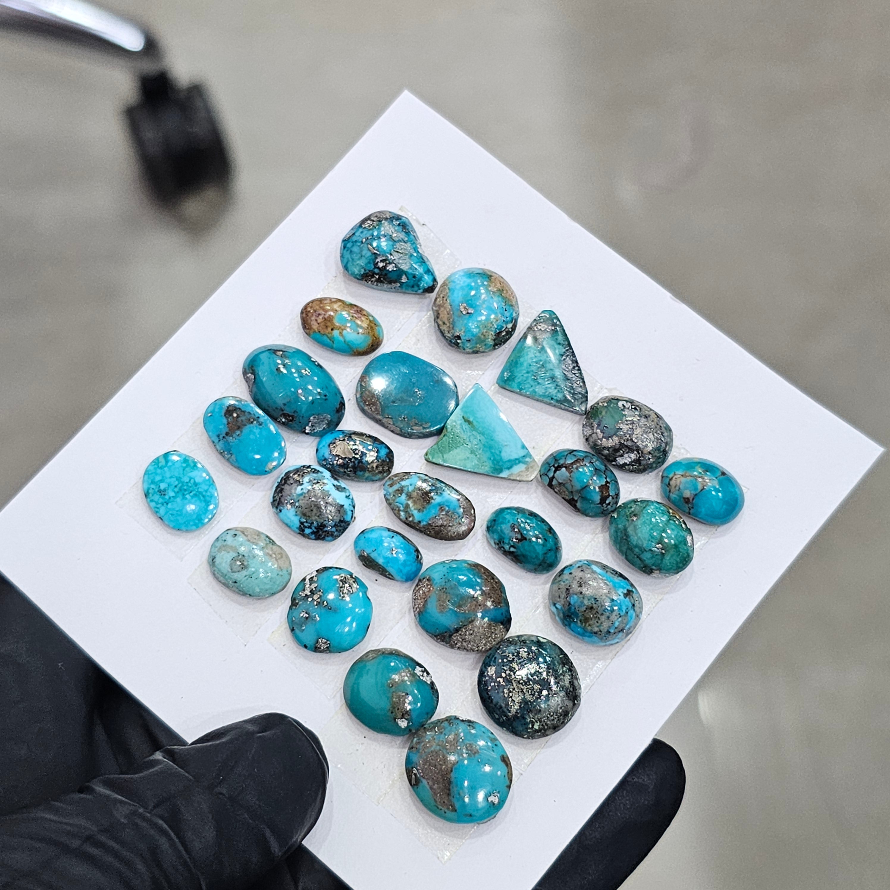 25 Pcs Of Natural Turquoise Cabochon |Mix|  Size:10-14mm