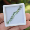 10 Pcs Of Natural Green Sapphire Faceted | Shape: Oval | Size: 5x4mm