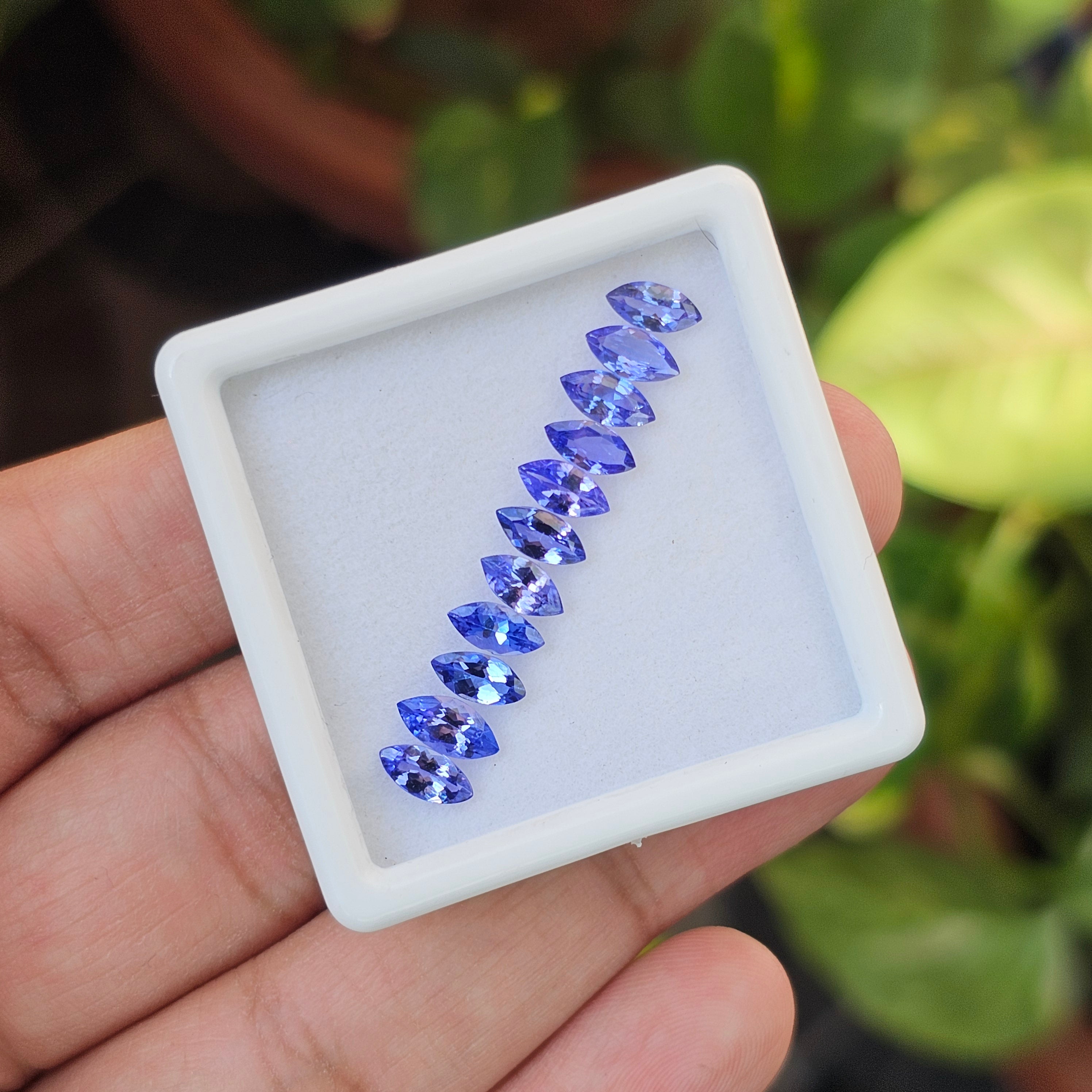 11 Pcs Of Natural Tanzanite Faceted | Marquise Shape | Size:7x3mm