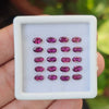 20 Pcs Of Natural Rhodolite Garnet Faceted | Shape: Oval | Size: 5x3mm