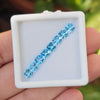 8 Pcs Of Natural Blue Topaz Faceted | Shape: Square | Size: 5mm