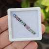 11 Pcs Of Natural Multi Sapphire Faceted | Shape:  Rectangle | Size: 4-3mm