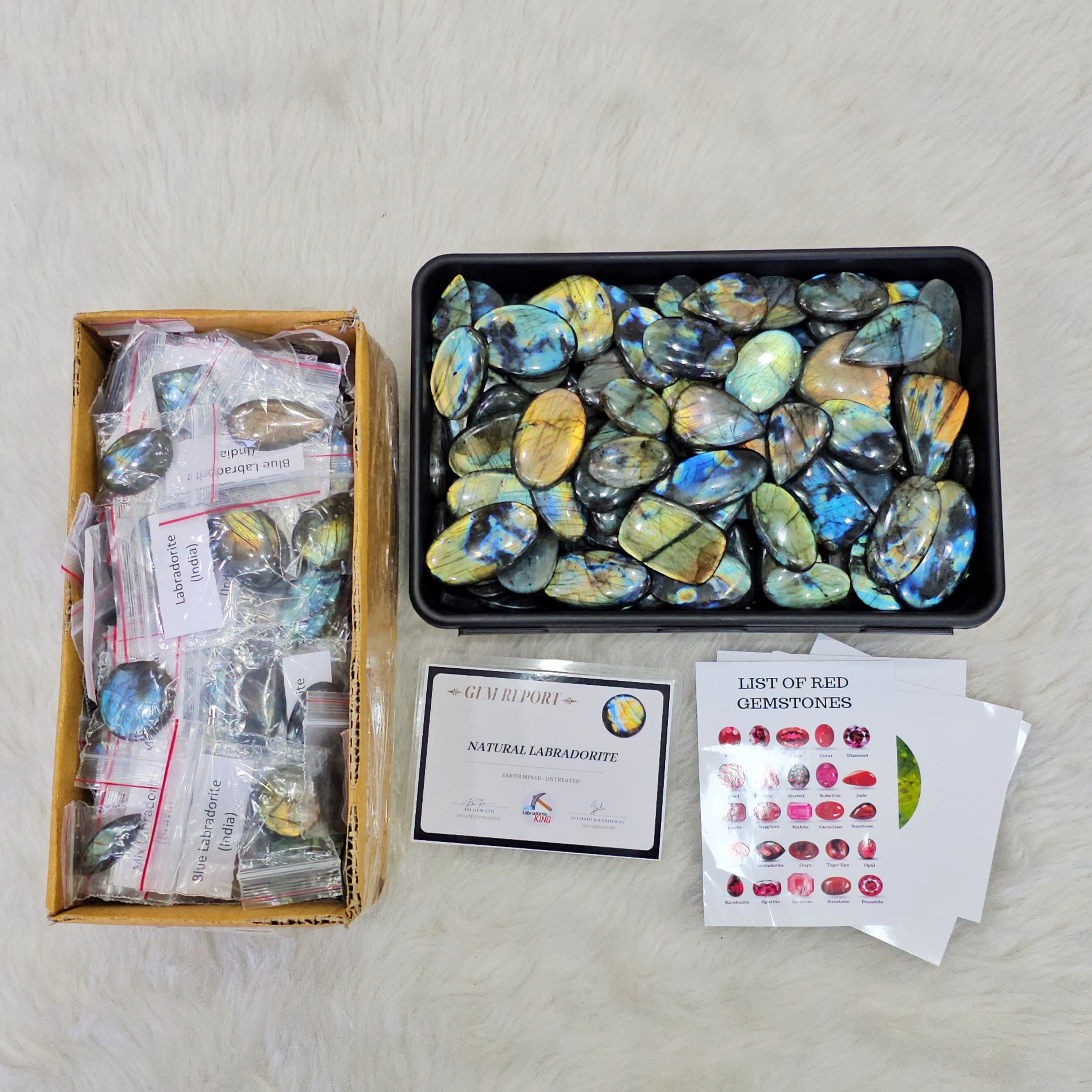 Wholesale🔥 Labradorite Cabochons V2.0 | Flashy High quality slabs 1-3"Inches | 80-100 pcs