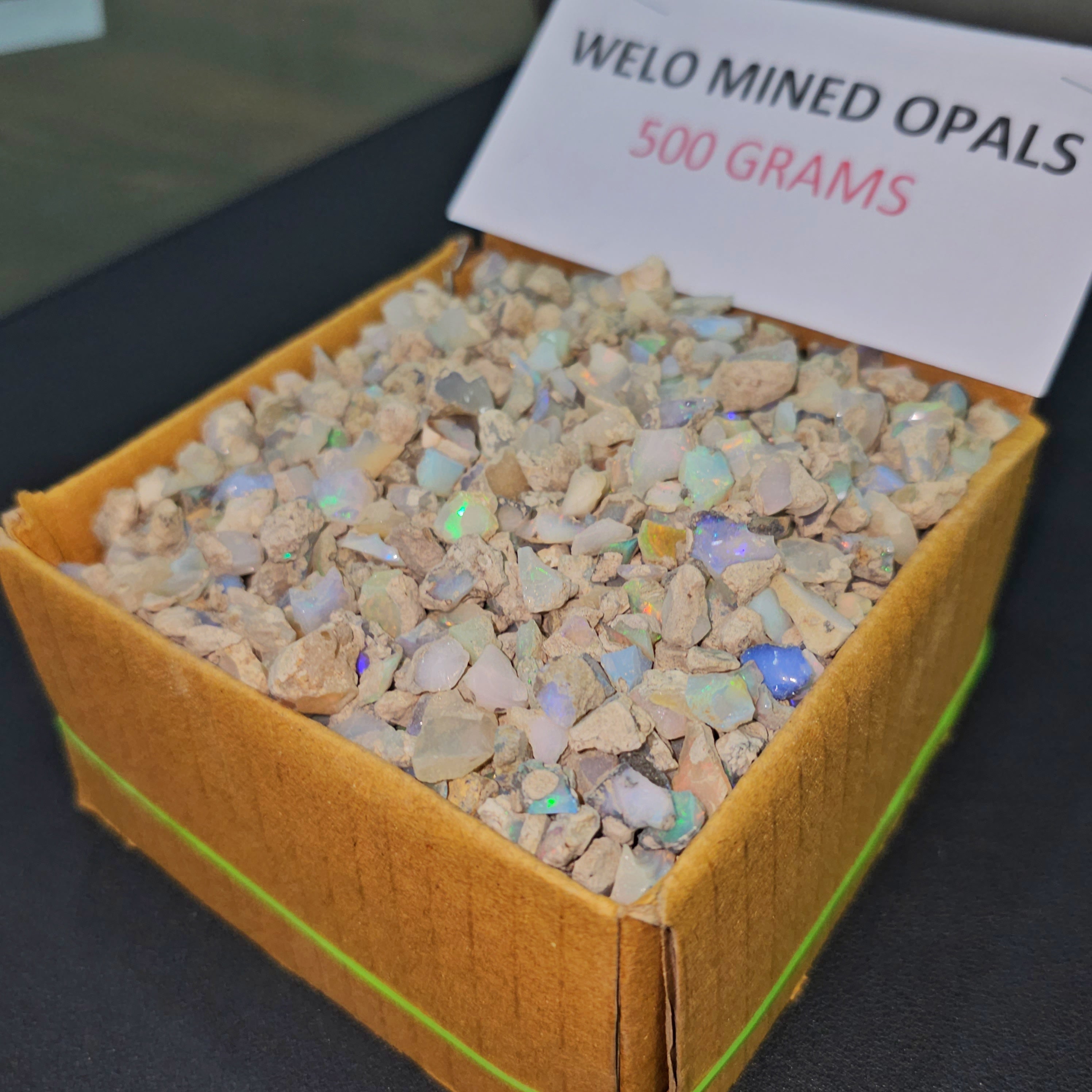 500 Grams of Welo Mined Raw Opal Box | Natural Earth Mined | 2000 Pieces