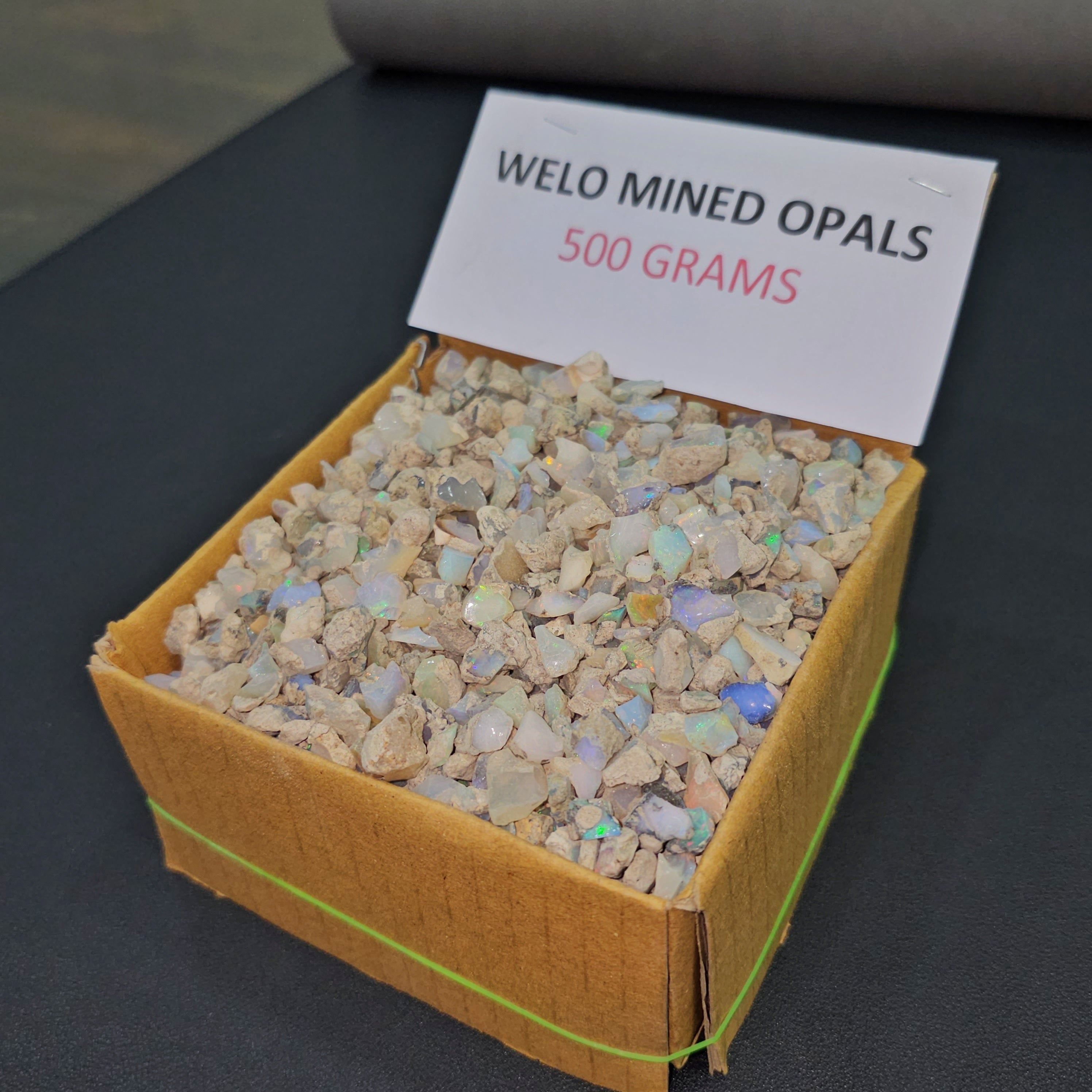 500 Grams of Welo Mined Raw Opal Box | Natural Earth Mined | 2000 Pieces