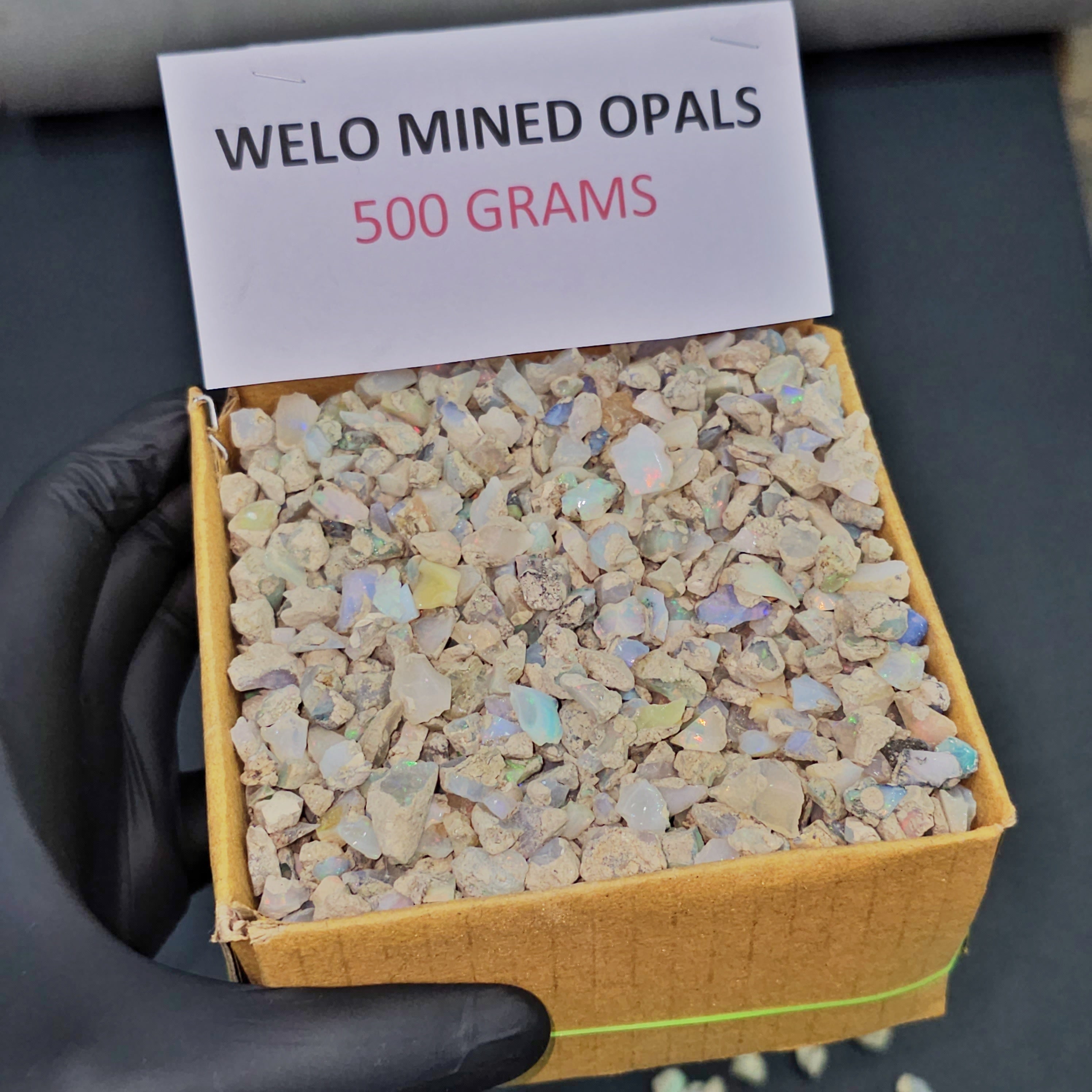 500 Grams of Welo Mined Raw Opal Box | Natural Earth Mined | 2000 Pieces