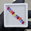 10 Pcs Of Natural Ruby, Sapphire & Tanzanite Faceted | Oval | Size:4-6mm