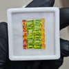 24 Pcs Natural Multi Sapphire & Peridot Faceted | Rectangle | Size: 4-6mm