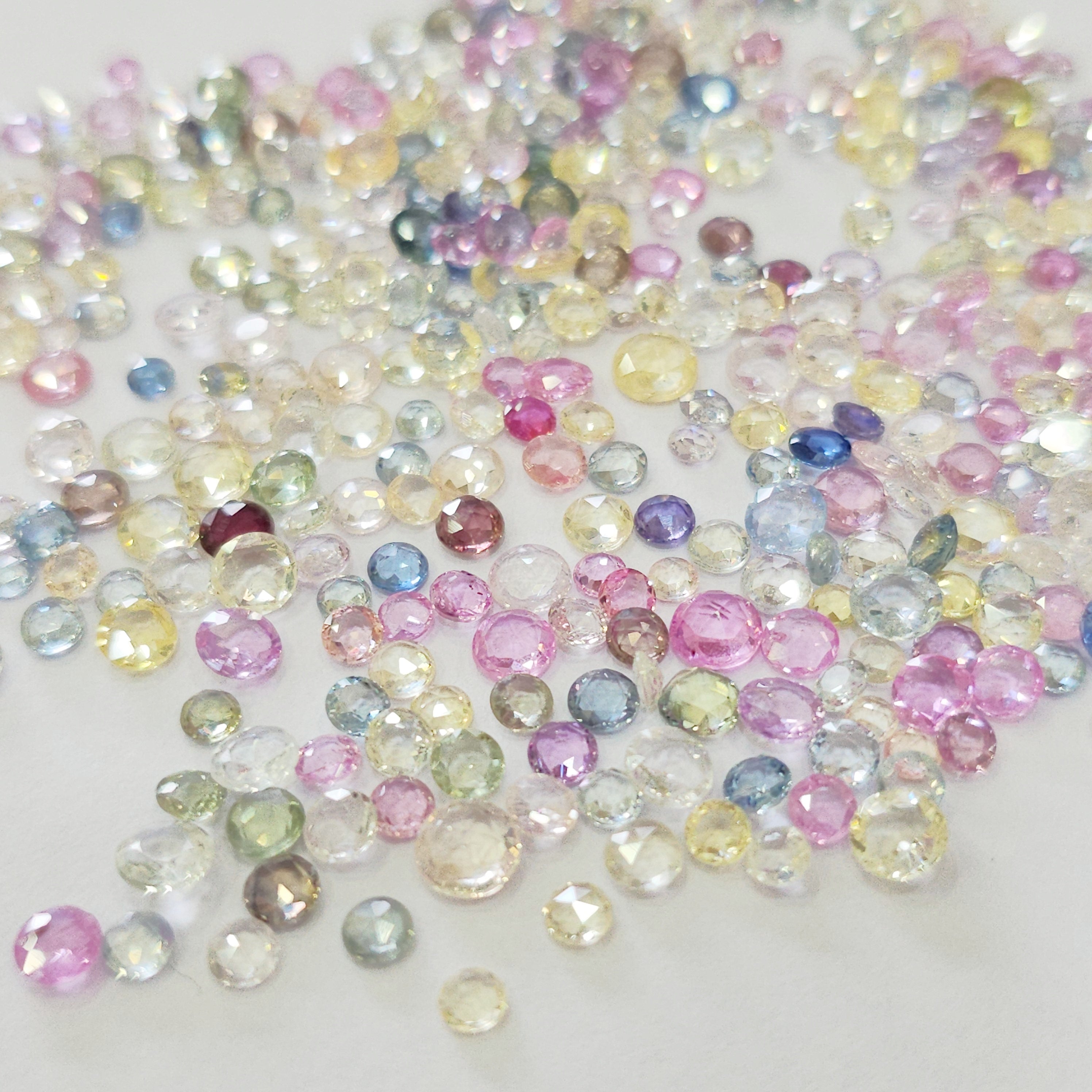 5 Carats Unheated Sapphire Pastel rosecuts | 30 Pcs approx |3-5mm sizes