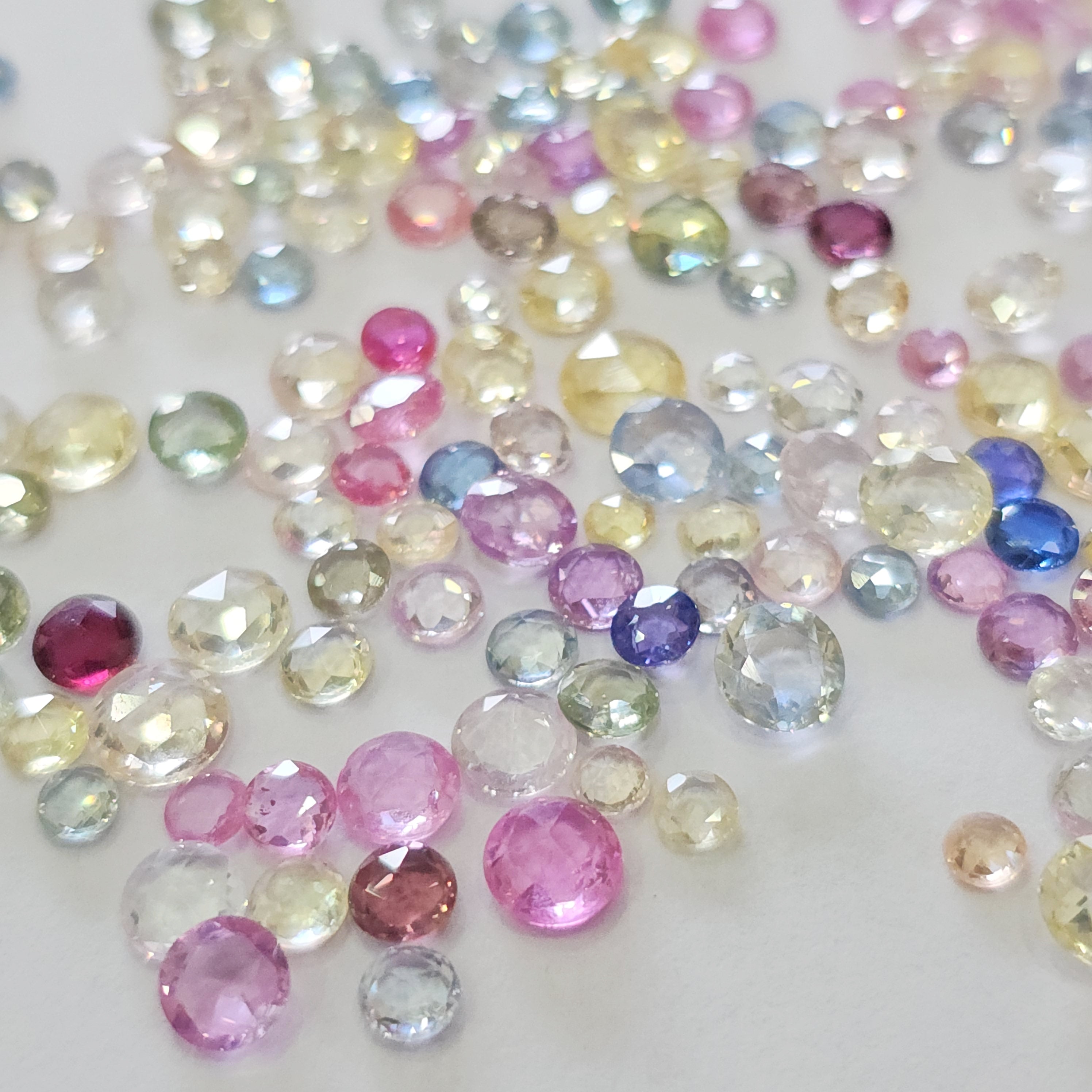 5 Carats Unheated Sapphire Pastel rosecuts | 30 Pcs approx |3-5mm sizes