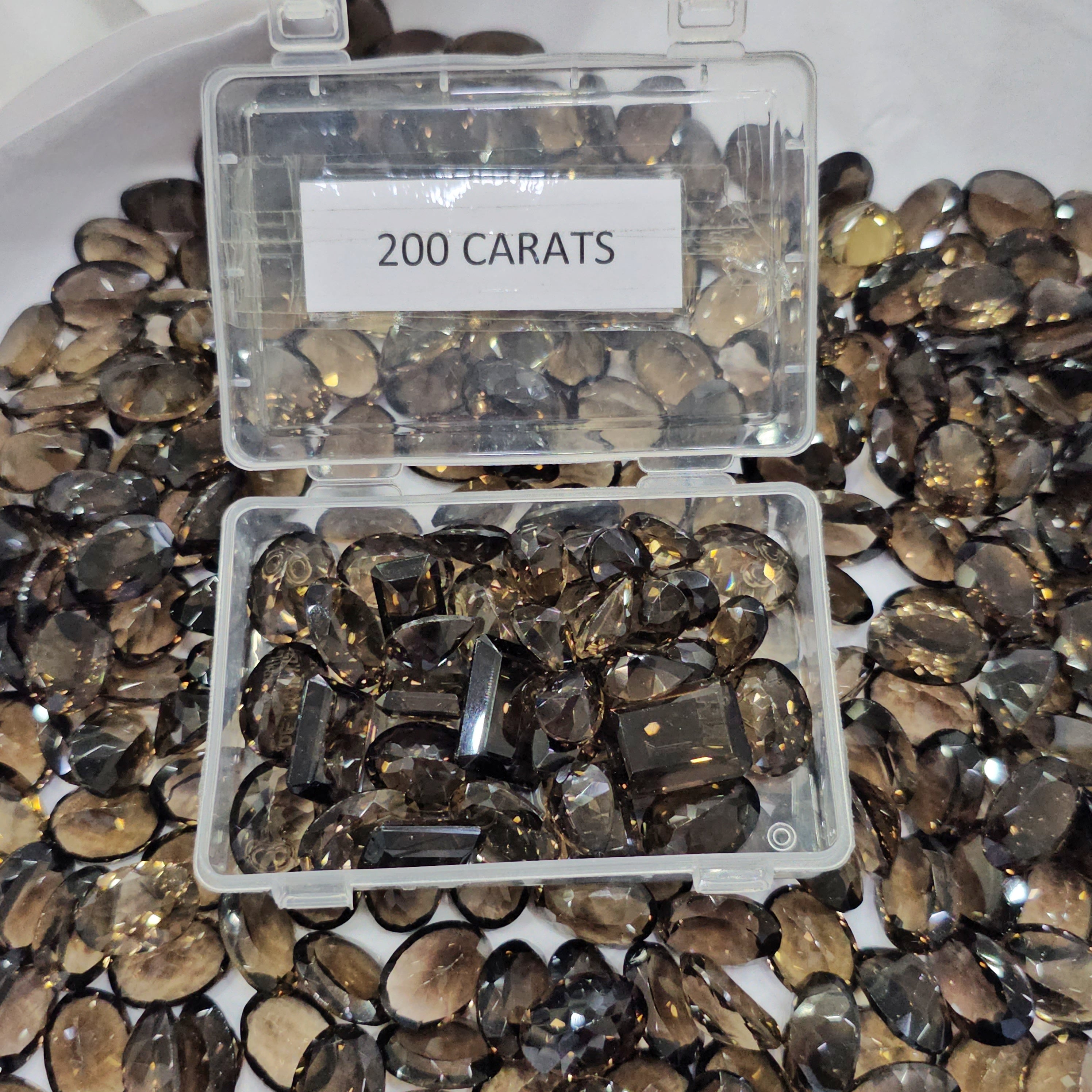 200 Carats of Flawless Grade Smoky Quartz