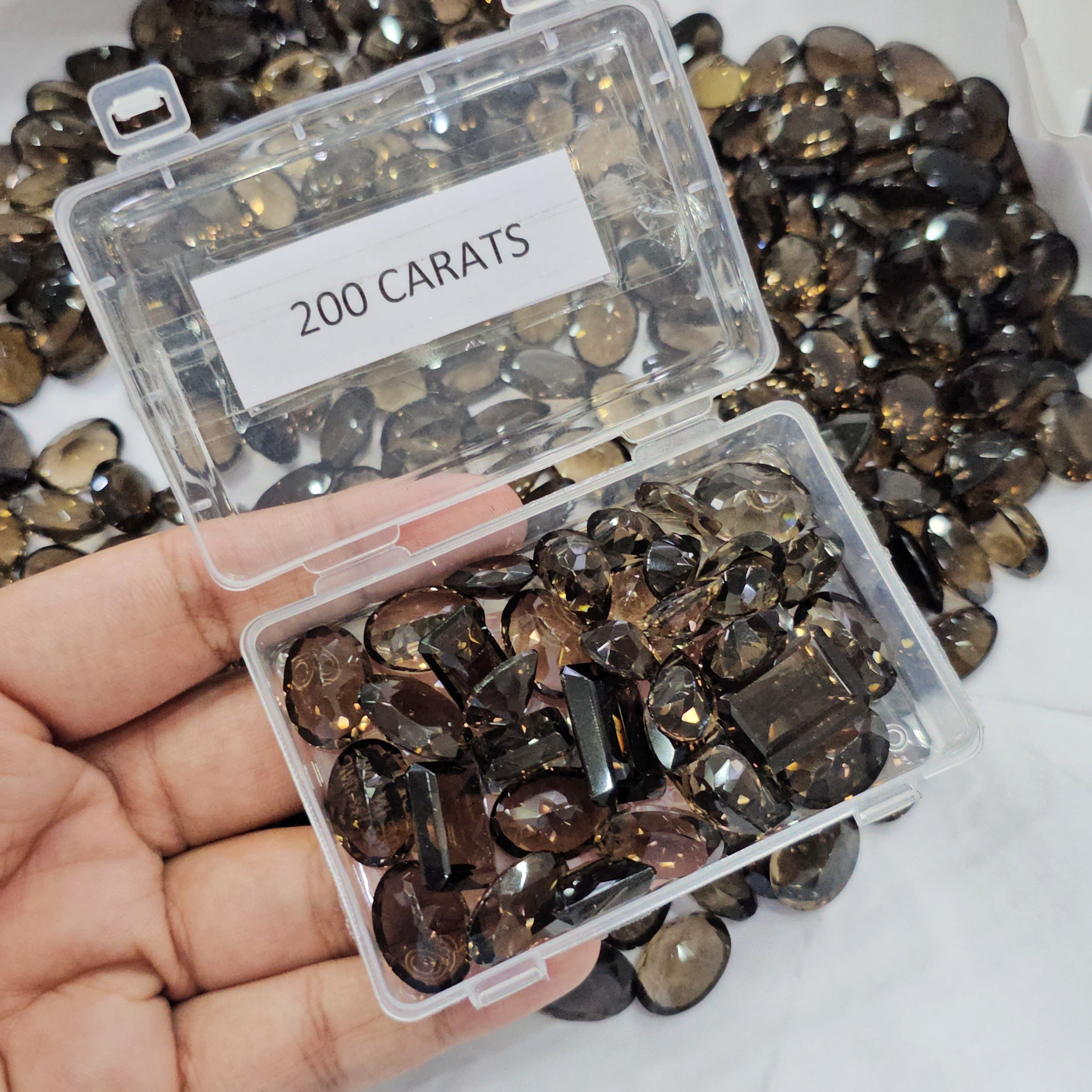 200 Carats of Flawless Grade Smoky Quartz