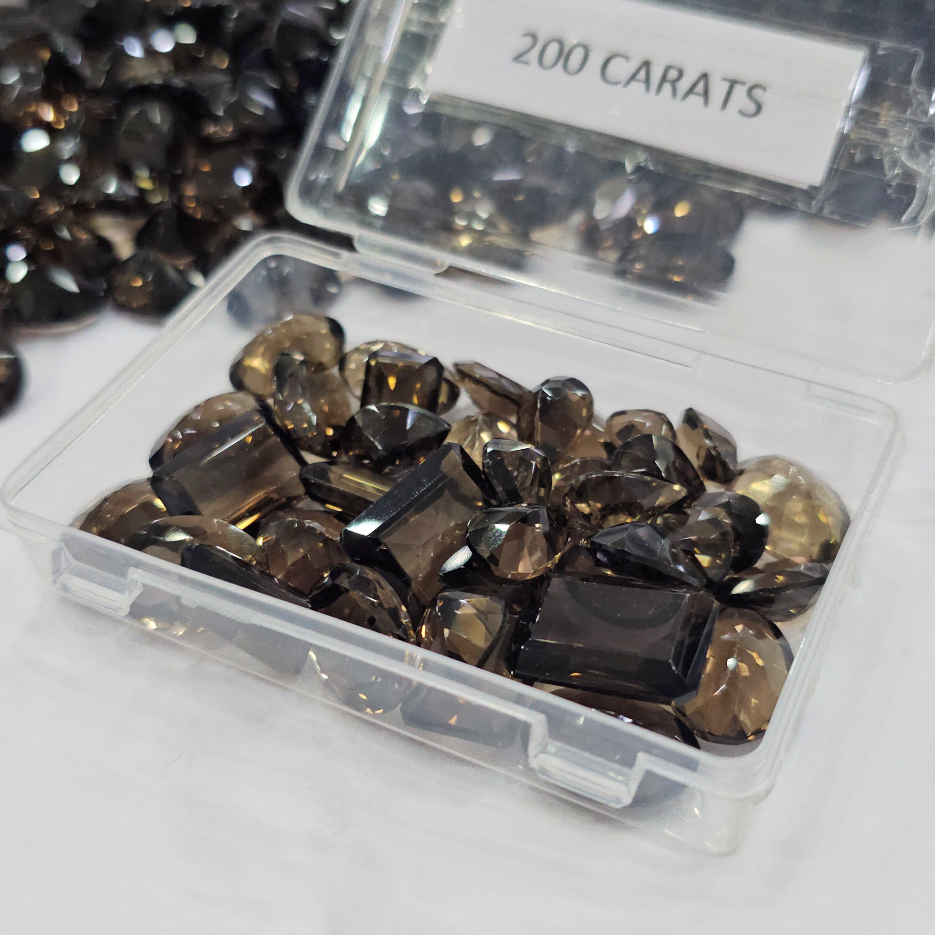 200 Carats of Flawless Grade Smoky Quartz